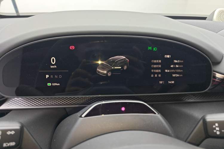 Used Zeekr 7X 2025 100 kWh Long-Range Rear-Wheel Drive with Intelligent Driving Features Instrument Cluster