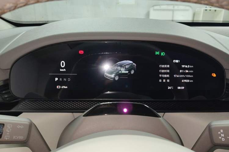 Used Zeekr 7X 2025 75 kWh Rear-Wheel Drive Intelligent Driving Version Instrument Cluster