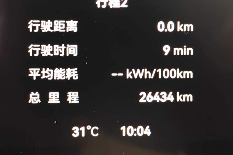 Used Zeekr 7X 2025 75 kWh Rear-Wheel Drive Intelligent Driving Version Odometer Close Up