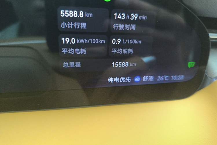Used Zeekr 9X 2025 Ultra Edition 70kWh Odometer Close Up