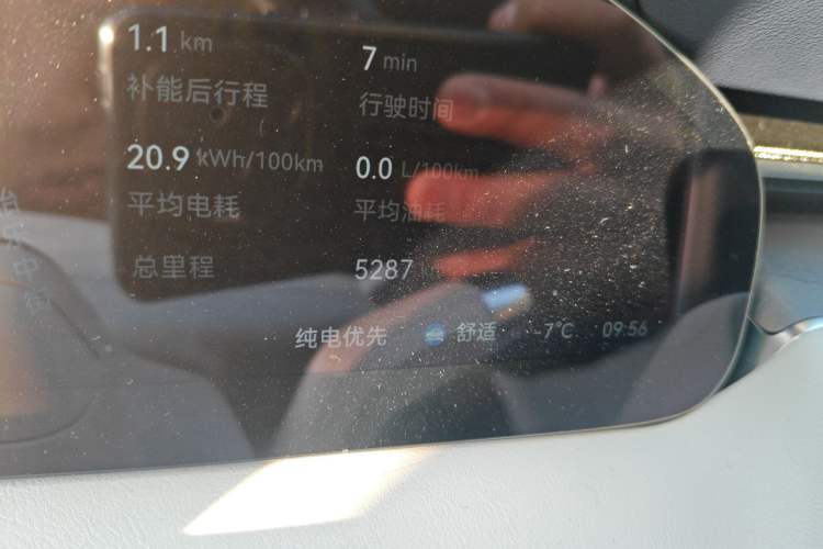 Used Zeekr 9X 2025 Ultra Edition 70kWh Odometer Close Up