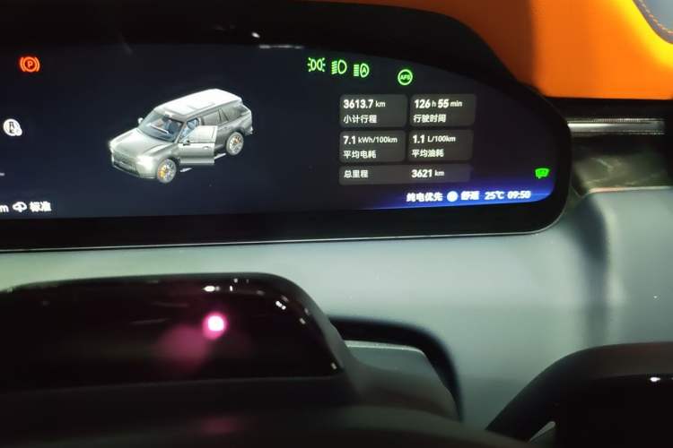 Used Zeekr 9X 2025 Moon Black Edition 70kWh Odometer Close Up