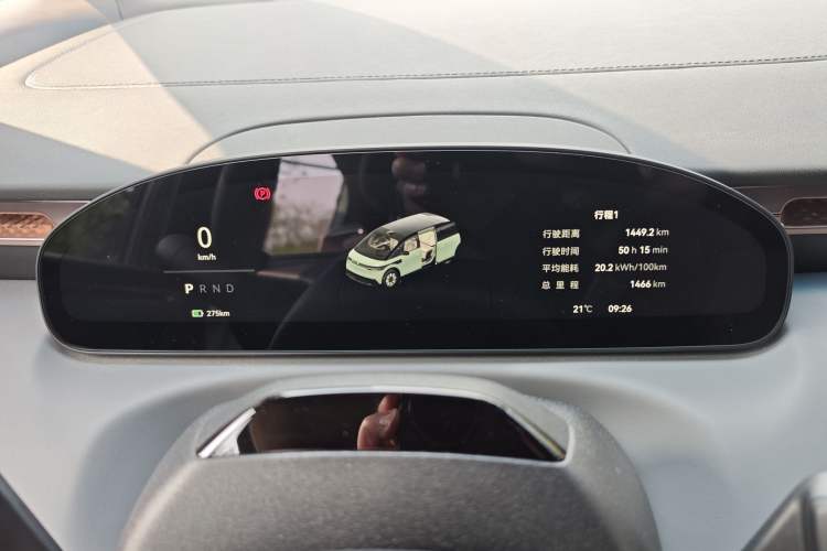 Used Zeekr MIX 2025 Intelligent Driving Version Odometer Close Up
