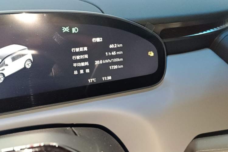 Used Zeekr MIX 2025 Intelligent Driving Version Odometer Close Up