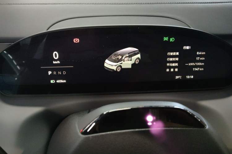 Used Zeekr MIX 2025 Long-Range Intelligent Driving Edition Odometer Close Up