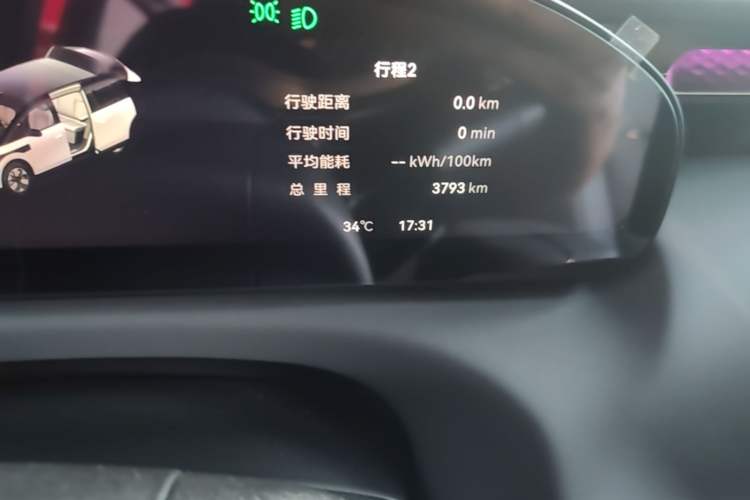 Used Zeekr MIX 2025 Intelligent Driving Version Odometer Close Up