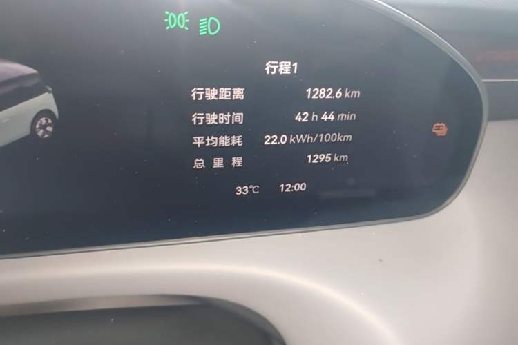 Used Zeekr MIX 2025 Intelligent Driving Version Odometer Close Up