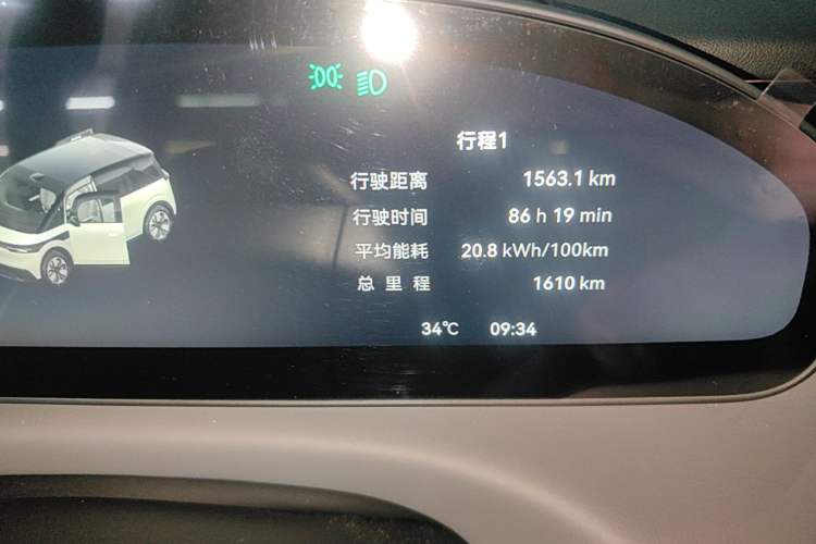 Used Zeekr MIX 2025 Intelligent Driving Version Instrument Cluster