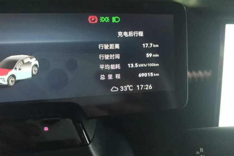 Used Zeekr X 2023 Rear-Drive YOU Edition 4 Seats Odometer Close Up