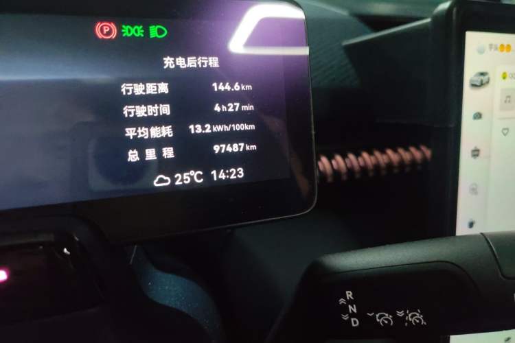 Used Zeekr X 2023 Rear-Drive ME Version 5 Seats Odometer Close Up