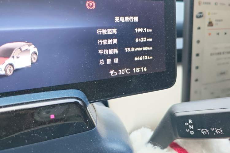 Used Zeekr X 2023 Rear-Drive YOU Edition 4 Seats Odometer Close Up