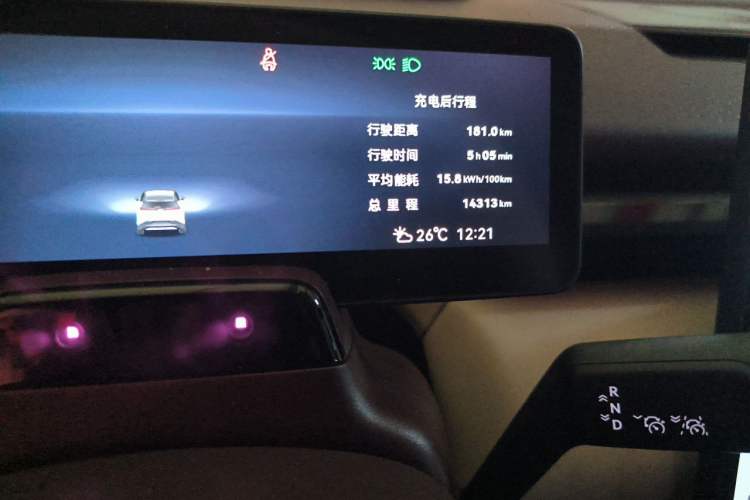 Used Zeekr X 2025 5-Seater Rear-Drive Version Odometer Close Up