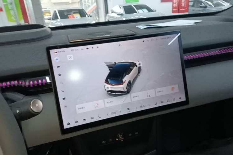 Used Zeekr X 2025 Four-Seater Rear-Drive Cube Version Audio And AC Panel