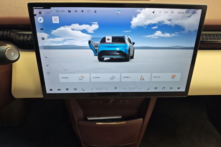 Used Zeekr X 2025 Four-Seater Rear-Drive Cube Version Audio And AC Panel