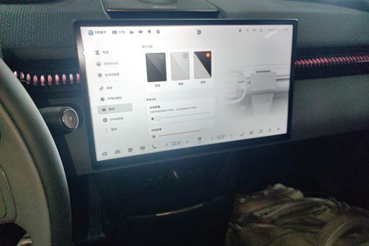 Used Zeekr X 2025 Four-Seater Rear-Drive Cube Version Audio And AC Panel