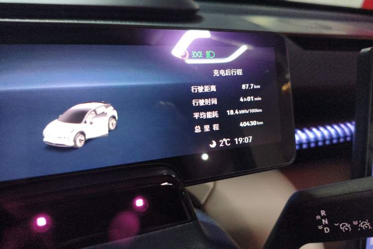Used Zeekr X 2025 5-Seater Rear-Drive Version Odometer Close Up