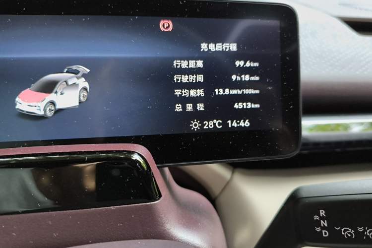 Used Zeekr X 2025 5-Seater Rear-Drive Version Odometer Close Up