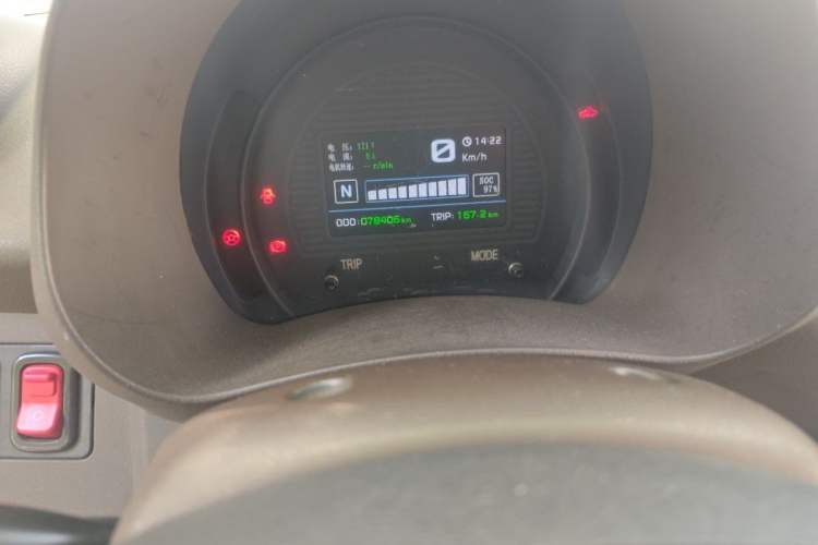 Used Zotye Cloud 100 2016 Cloud 100S Luxury Model Odometer Close Up