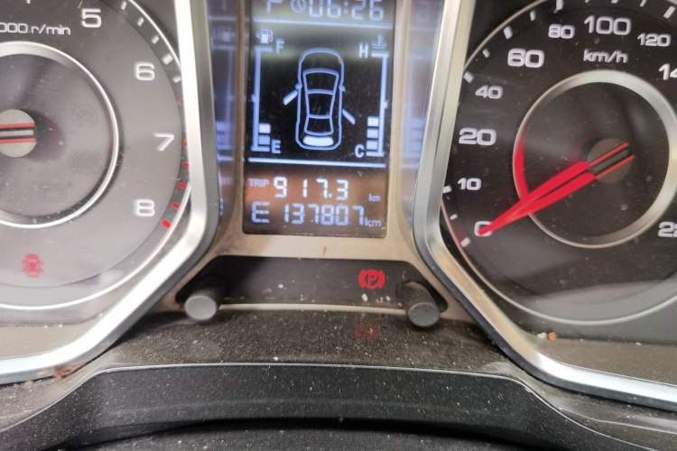 Used Zotye Domy X5 2015 1.5T CVT ZhiXian Model China IV Standard Odometer Close Up