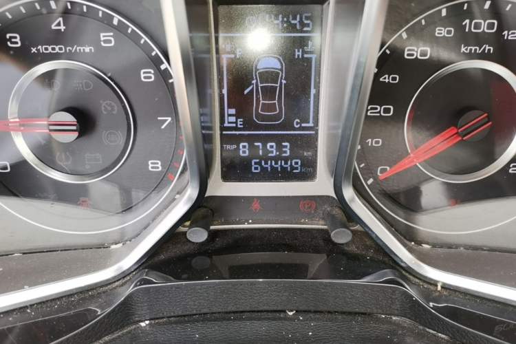 Used Zotye Domy X5 2017 Upgraded Model 1.5T Manual Luxury Edition Odometer Close Up