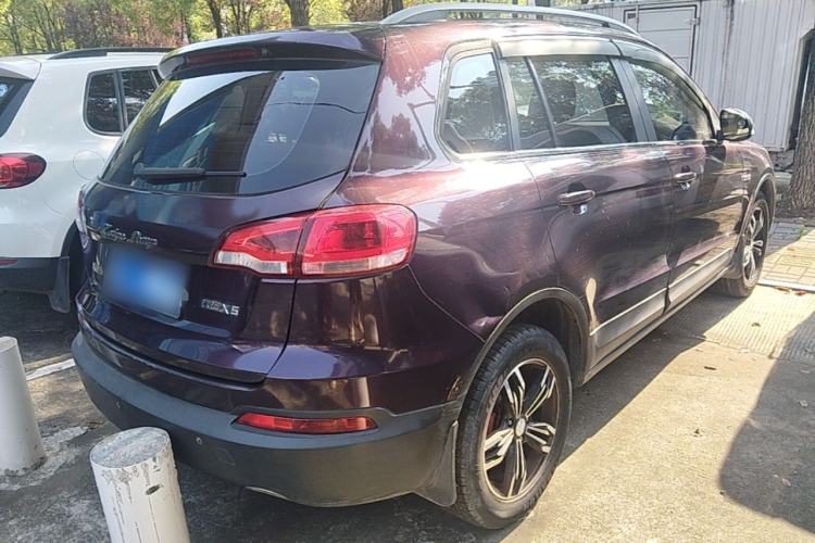 Used Zotye Domy X5 2017 Upgraded Model 1.5T Manual Luxury Version Rear Right 45 Deg