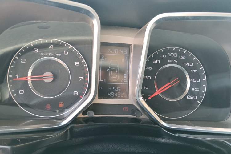Used Zotye Domy X5 2017 Value Edition 1.6L Manual Fashion Model Instrument Cluster