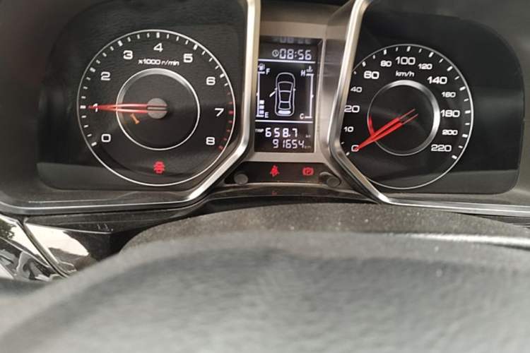 Used Zotye Domy X5 2017 Value Edition 1.6L Manual Comfort Model Odometer Close Up