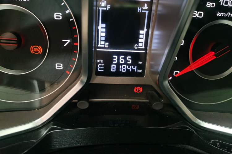Used Zotye Domy X5 2017 Upgraded Model 1.5T CVT Landlord Edition Odometer Close Up