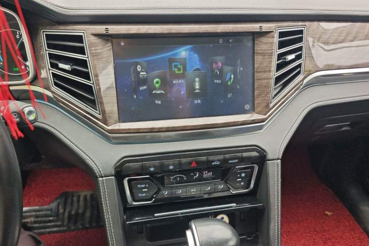 Used Zotye Domy X7 2017 1.8T DCT Prestige Model Audio And AC Panel