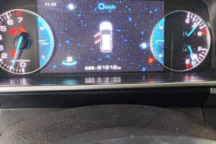 Used Zotye Domy X7 2017 Upgraded Edition 1.8T DCT Huashan Model Odometer Close Up