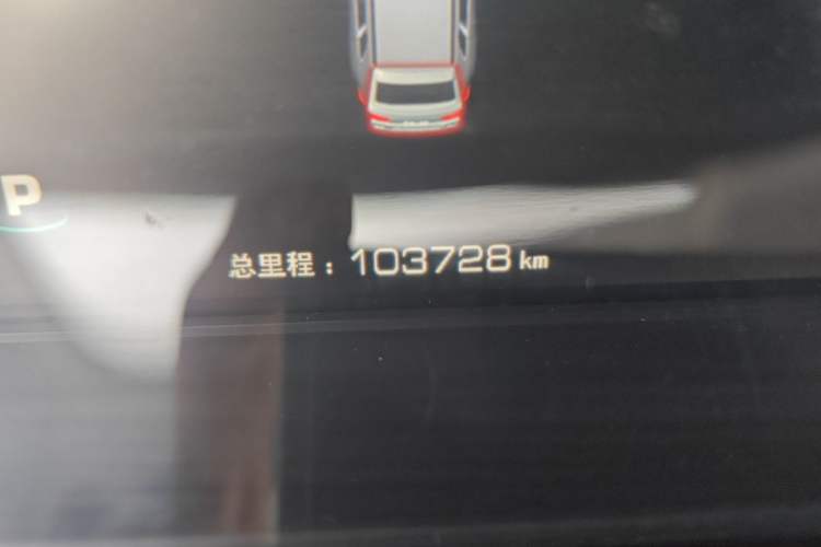 Used Zotye Domy X7 2017 Upgraded Edition 2.0T DCT Huangshan Model 7 Seats Odometer Close Up