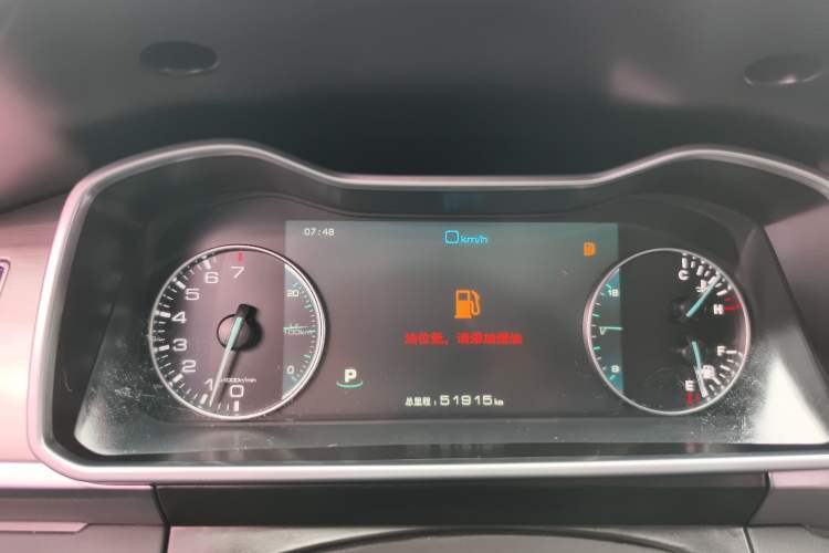 Used Zotye Domy X7 2017 1.8T DCT Prestige Model Odometer Close Up