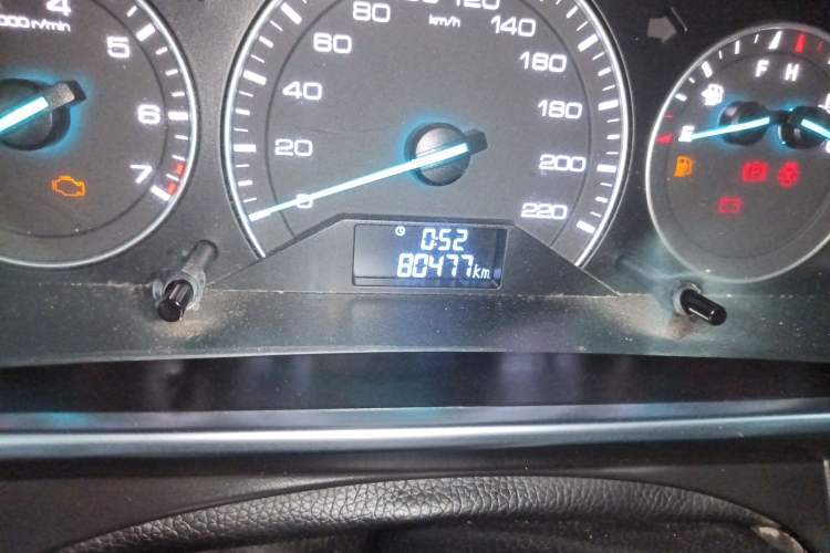 Used Zotye Domy X7 2017 1.5T Manual Elite Version Odometer Close Up