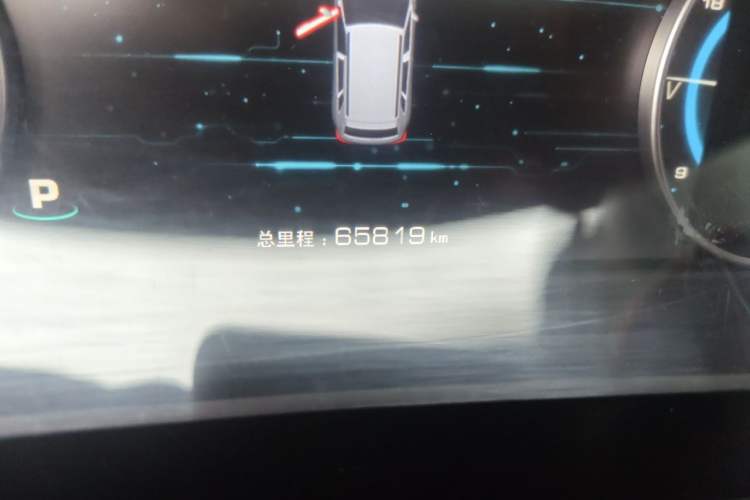 Used Zotye Domy X7 2017 Upgraded Edition 1.8T DCT Huashan Model Odometer Close Up