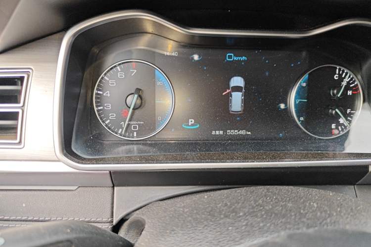 Used Zotye Domy X7 2018 2.0T Automatic Prestige Edition Odometer Close Up