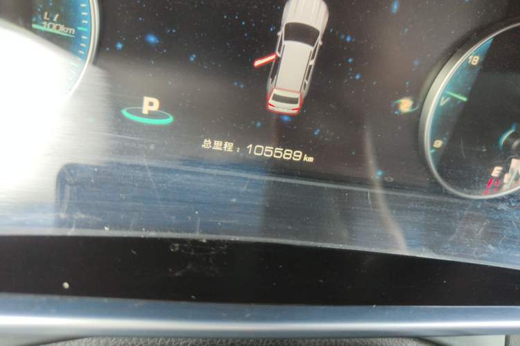 Used Zotye Domy X7 2018 2.0T Automatic Prestige Edition Odometer Close Up