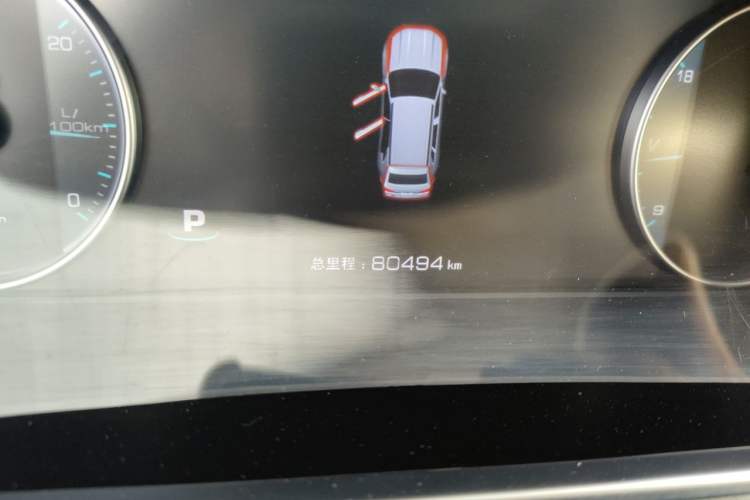 Used Zotye Domy X7 2018 2.0T Automatic Supreme Edition Odometer Close Up