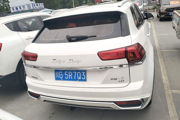 Used Zotye Domy X7 2018 2.0T Automatic Prestige Edition Rear