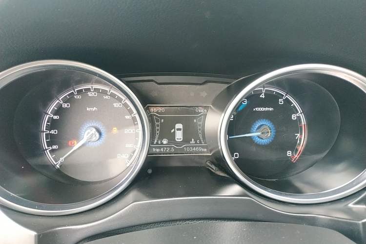 Used Zotye SR7 2016 1.5T Manual Cube Road Edition China V Standard Instrument Cluster