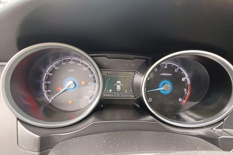 Used Zotye SR7 2016 1.5T CVT Cube Heart Edition China V Standard Instrument Cluster