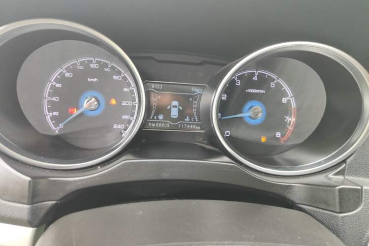 Used Zotye SR7 2016 1.5T Manual Cube Road Edition China V Standard Instrument Cluster
