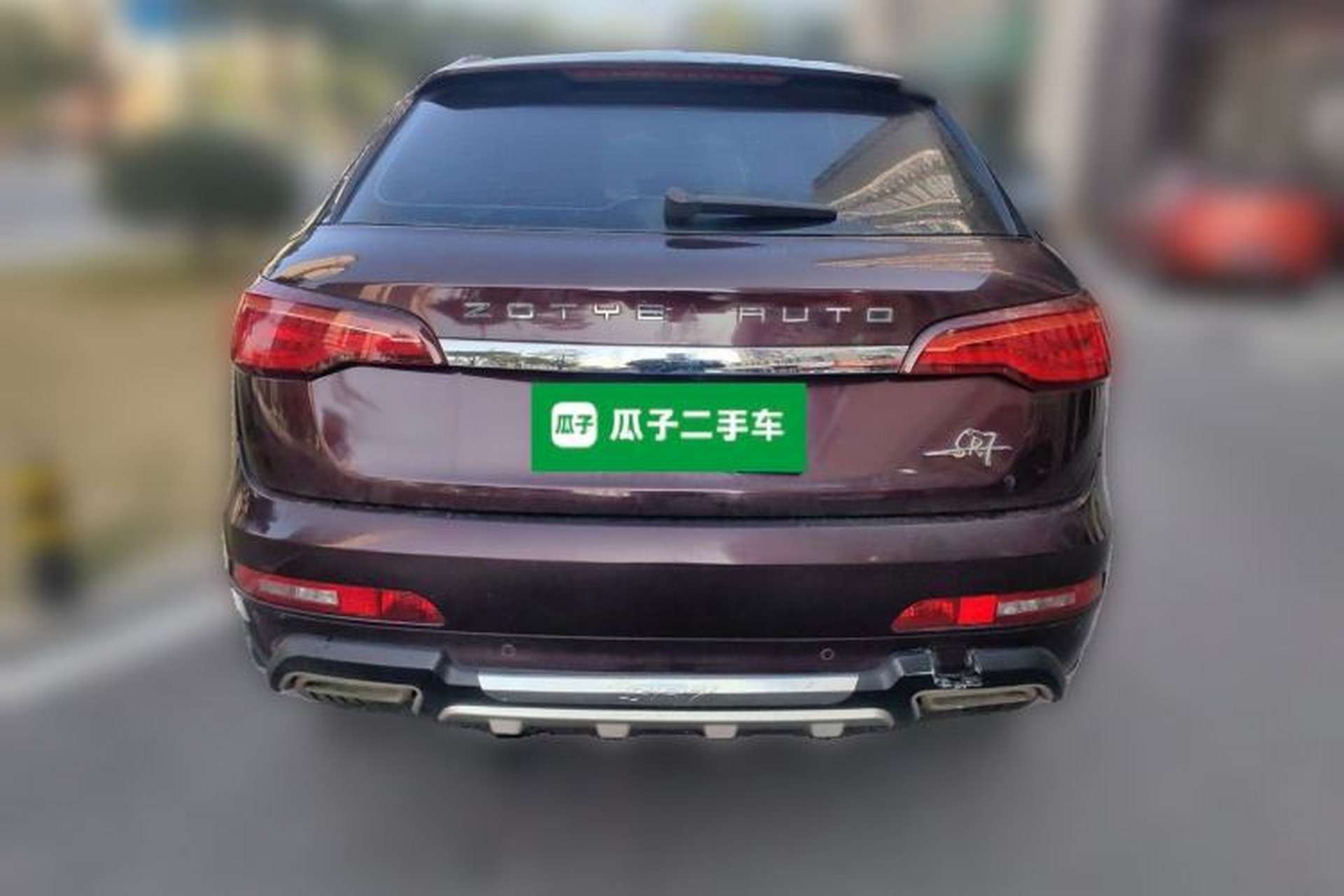 Used Zotye SR7 2016 1.5T Manual Cube Heart Edition China IV Standard Rear