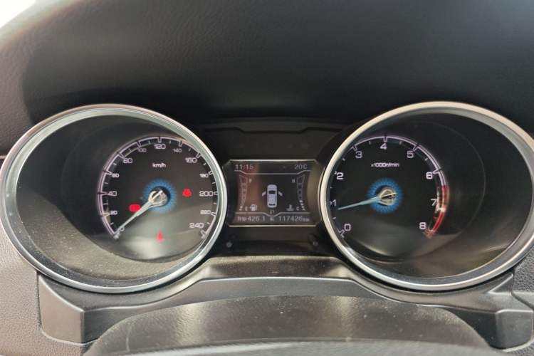 Used Zotye SR7 2016 1.5T CVT Cube Heart Edition China V Standard Instrument Cluster