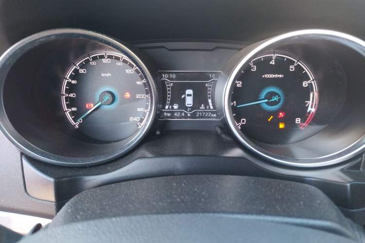 Used Zotye SR7 2017 1.5T CVT Cube Dream Edition Odometer Close Up