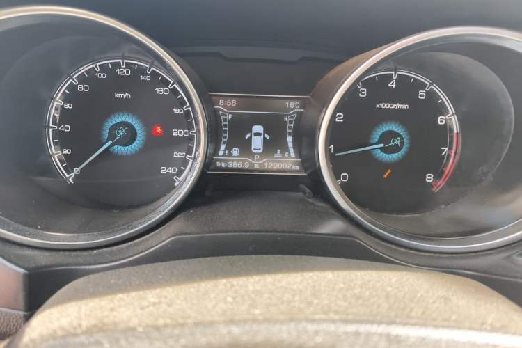 Used Zotye SR7 2017 1.5T CVT Cube Dream Edition Odometer Close Up