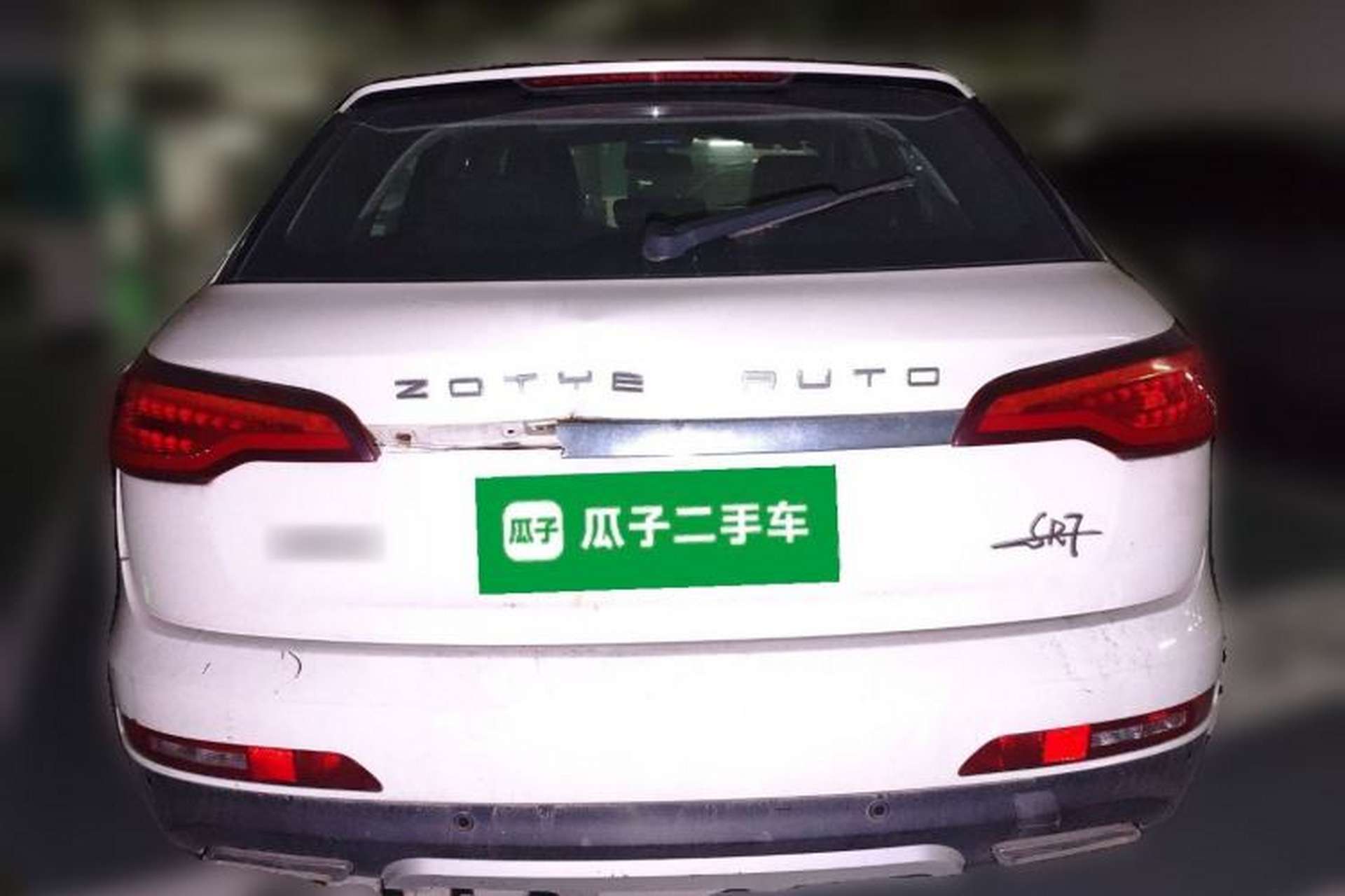 Used Zotye SR7 2017 1.5T Manual Cube Road Edition Rear