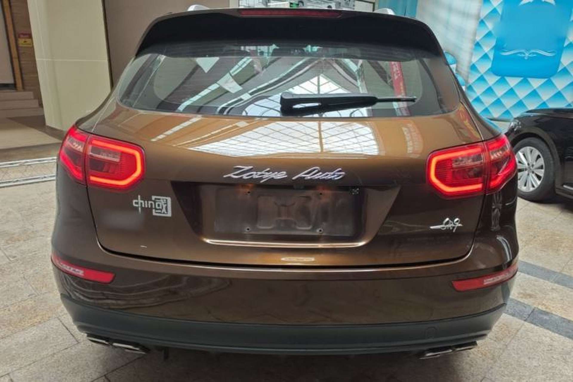 Used Zotye SR9 2017 2.0T Automatic Ultimate Light Edition Rear
