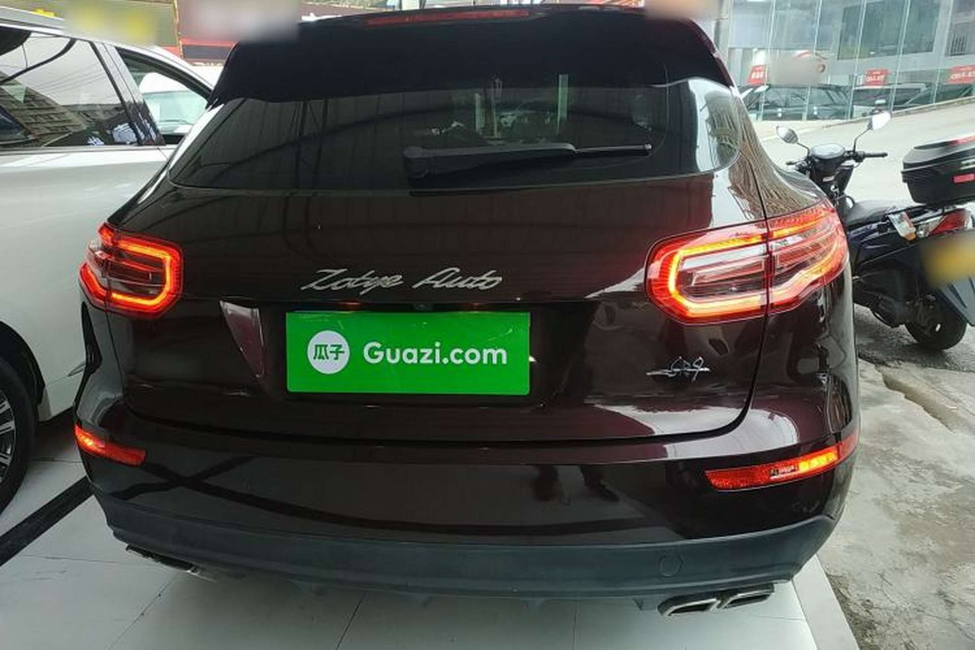 Used Zotye SR9 2017 2.0T Automatic Ultimate Edition Rear