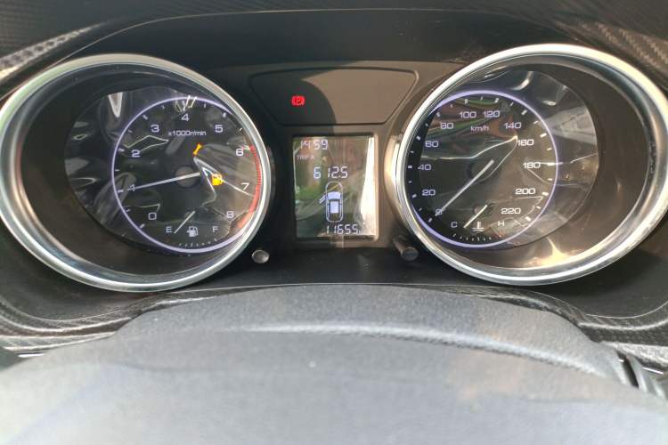 Used Zotye T300 2017 1.5L Manual Luxury Model Odometer Close Up