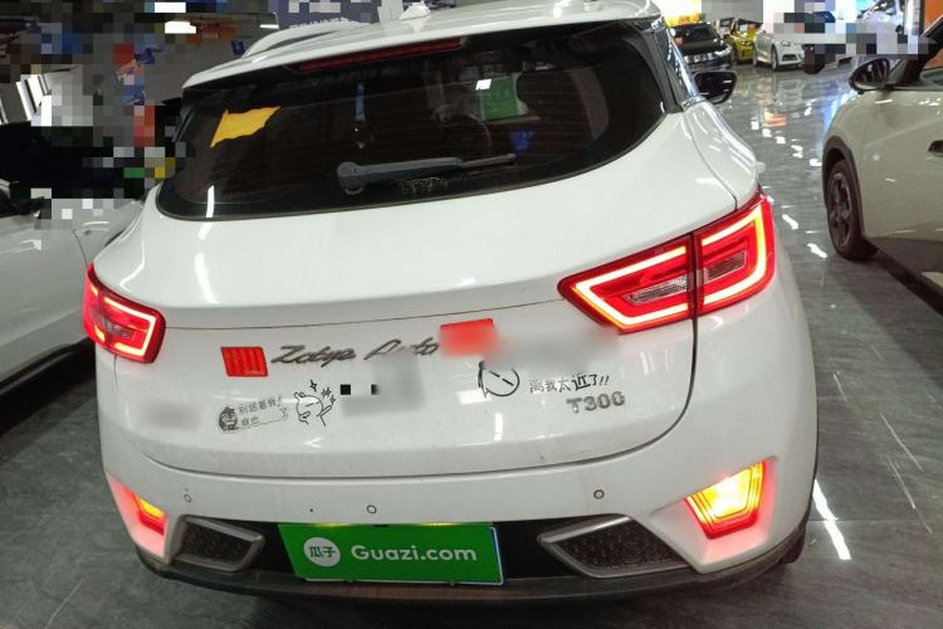 Used Zotye T300 2017 1.5T CVT Luxury Model Rear
